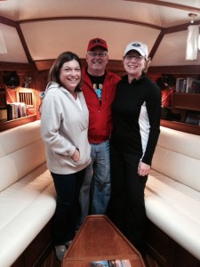 Gail and Ron visiting Belle Bateau