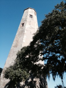 Old Baldy Lighthouse, and note the spanish moss in the tree