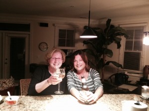 Gail and Cheryl enjoying time together---precious!