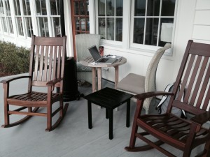 Cheryl's office at River Dunes Marina