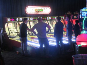 Philippe and friends at Dave and Buster's.
