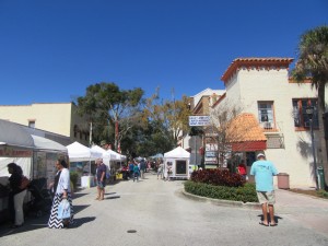 Arts and crafts festival on the streets of Cocoa Village.