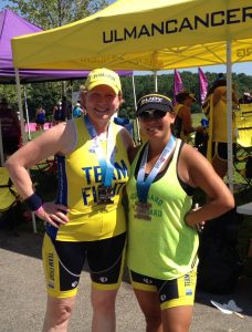 Lee and me after completing Iron Girl 2015.