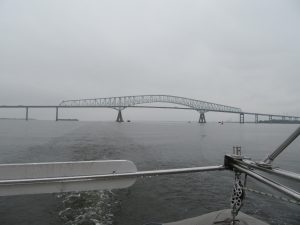 The Key Bridge in Baltimore, as we look backwards at this familiar landmark.